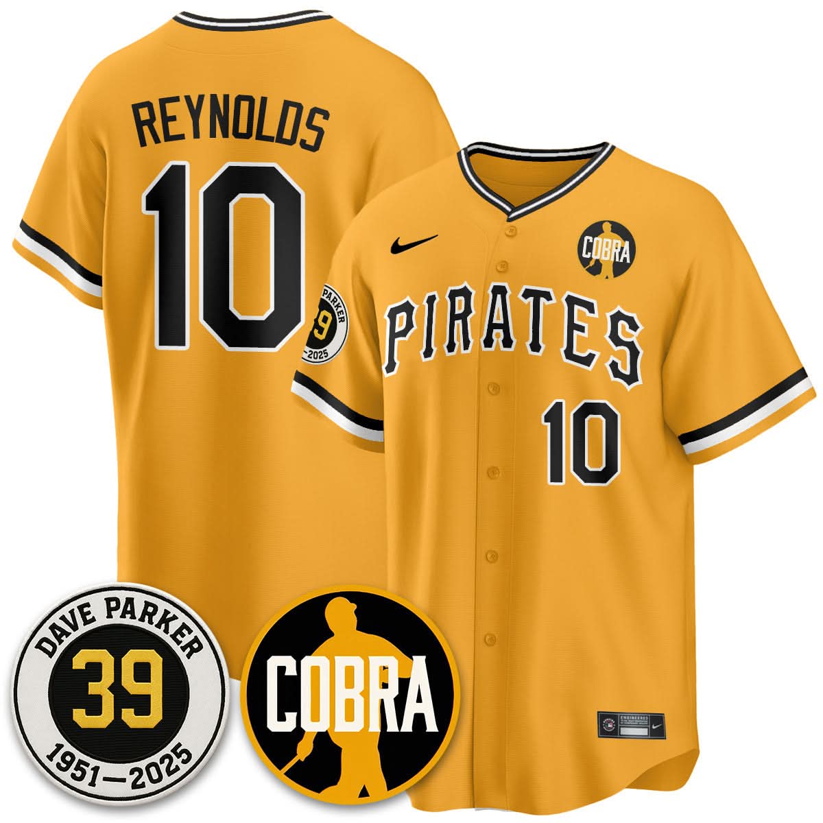 Pittsburgh Pirates Memories Dave Parker Jersey- “COBRA” Patch - All Stitched