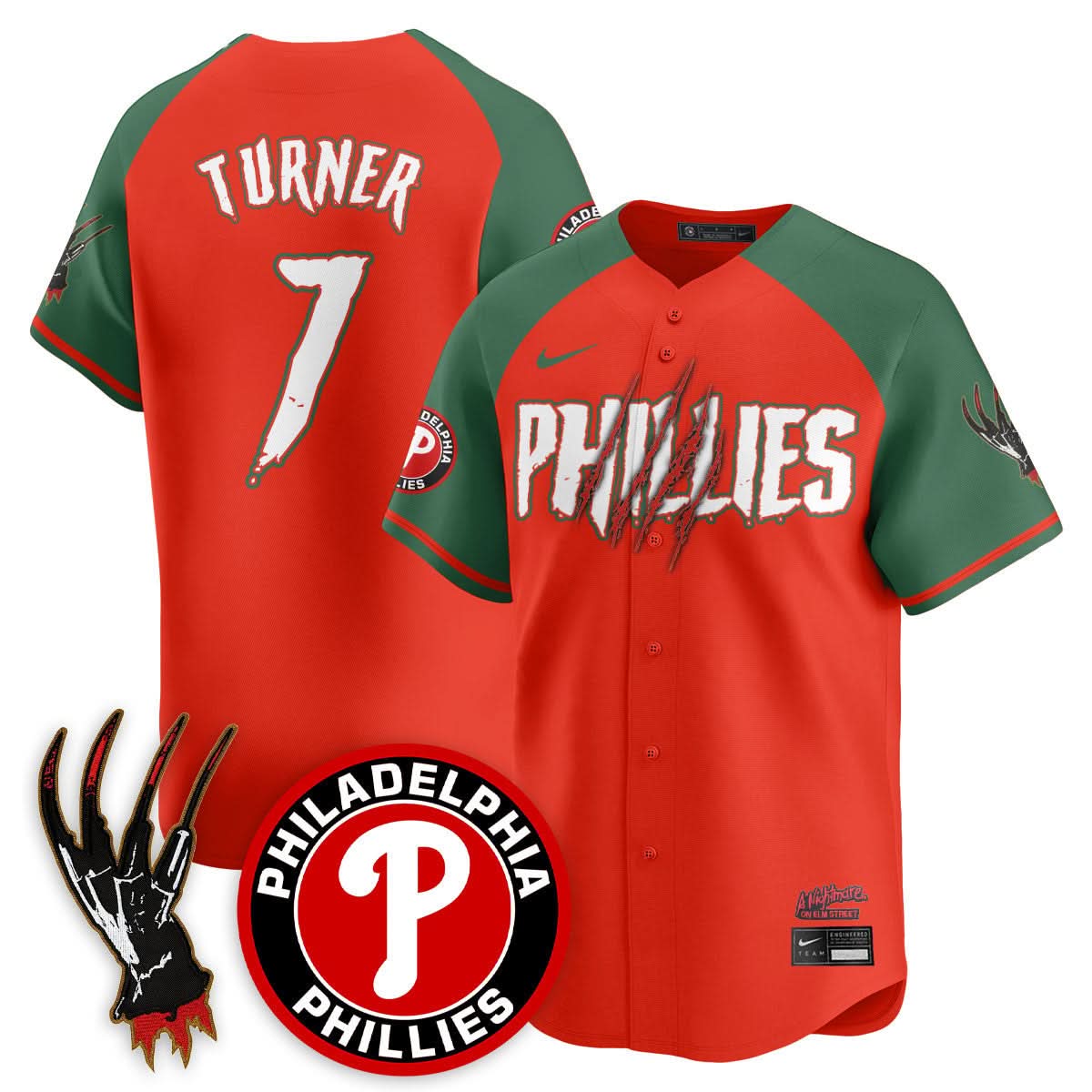 Philadelphia Phillies "A Nightmare on Elm Street" Jersey - Stitched