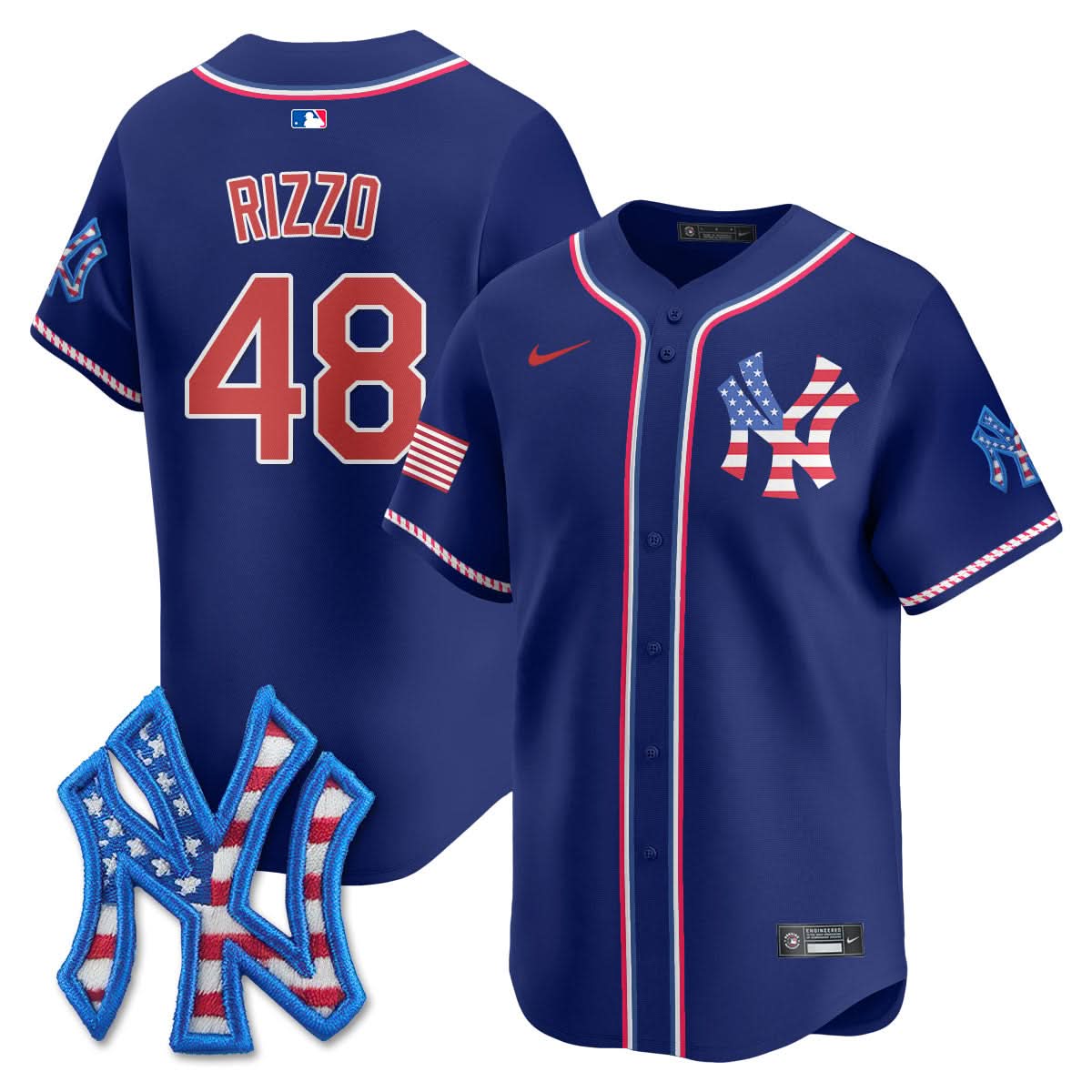 New York Yankees 2025 Fourth of July Jersey - All Stitched
