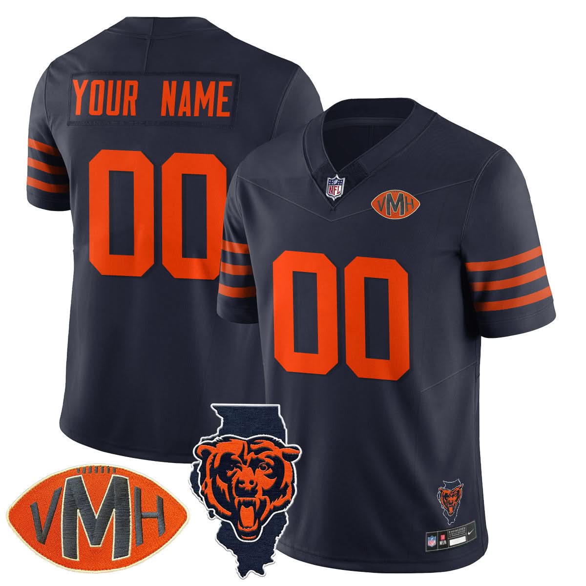 Chicago Bears Honor Virginia Halas McCaskey Jersey - All Stitched