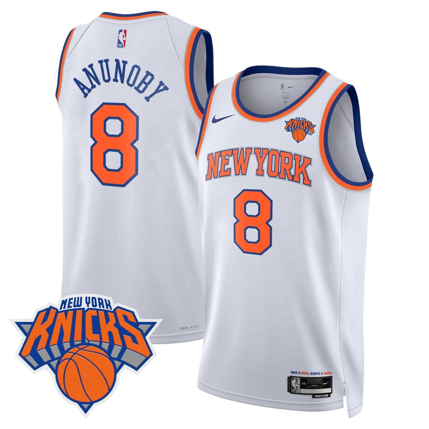 New York Knicks Swingman Jersey V2 - All Stitched