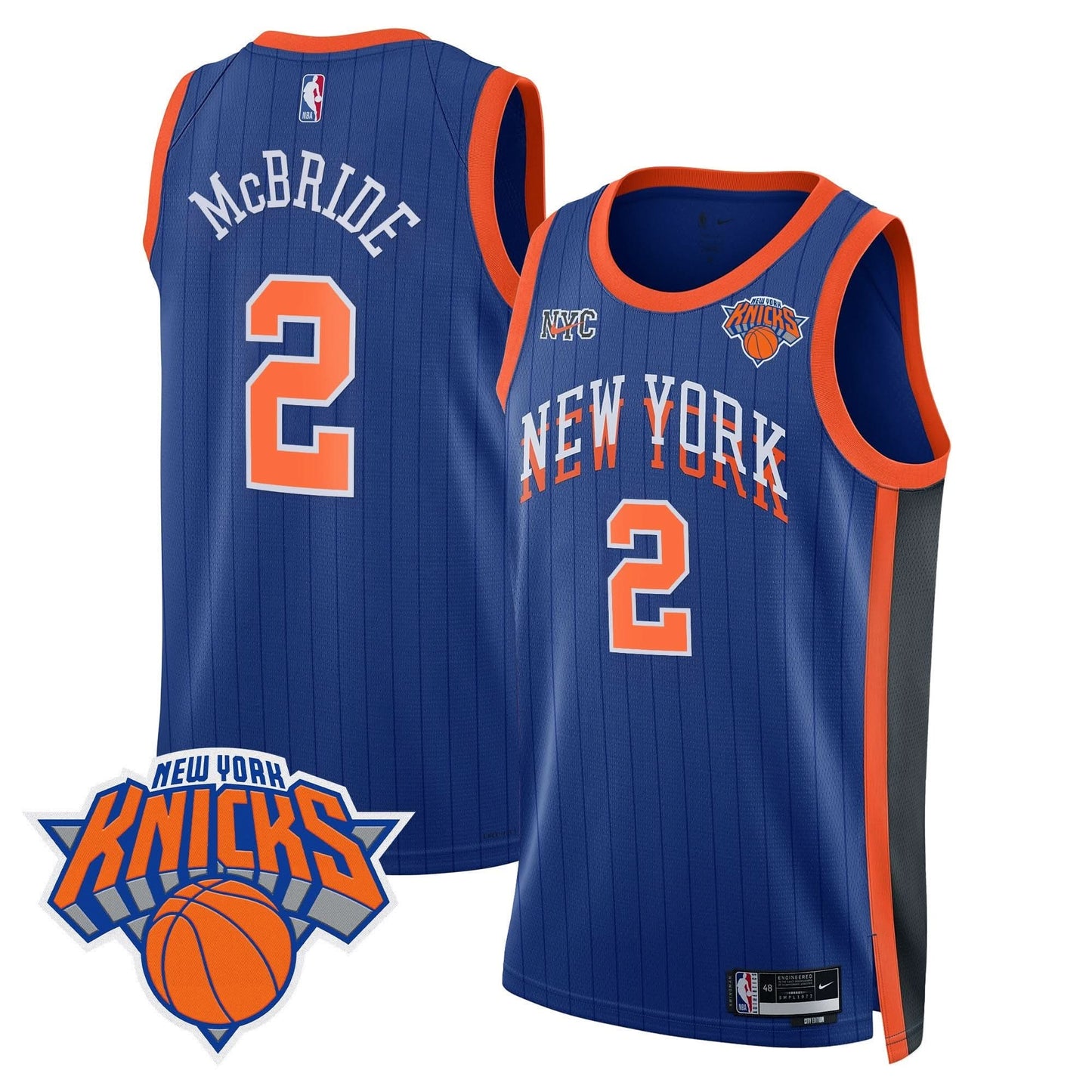 New York Knicks Swingman Jersey V2 - All Stitched