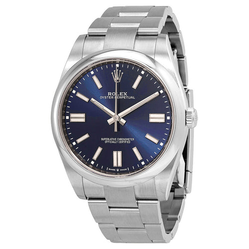 Rolex Oyster Perpetual 41 Blue Dial Steel Men's Watch - 124300-0003