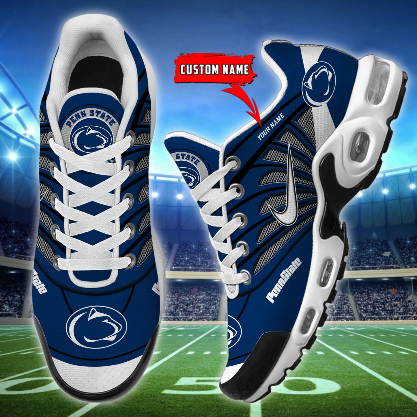 Penn State Nittany Lions NCAA Air Max Plus Shoes - Limited