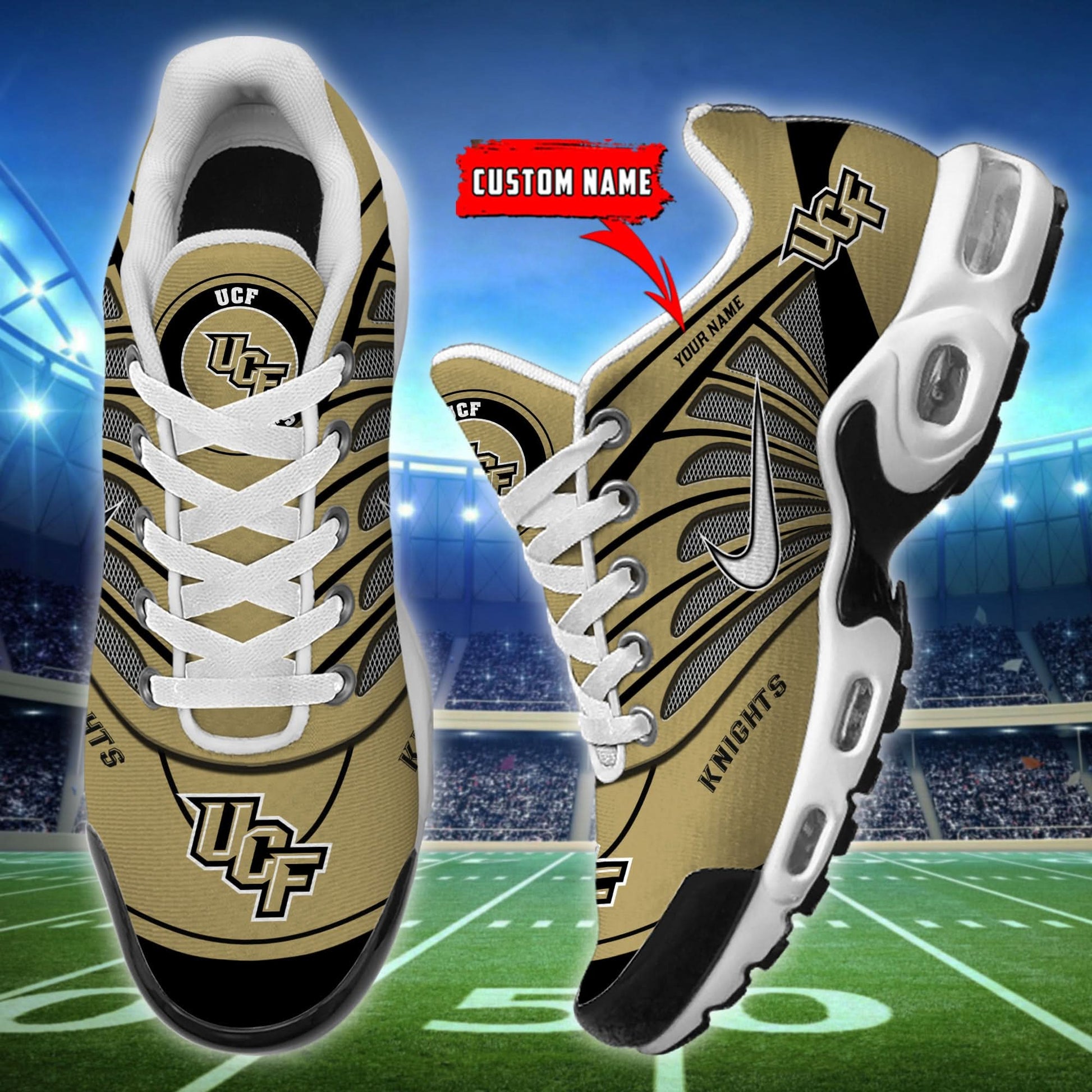 UCF Knights NCAA Air Max Plus Shoes - Limited