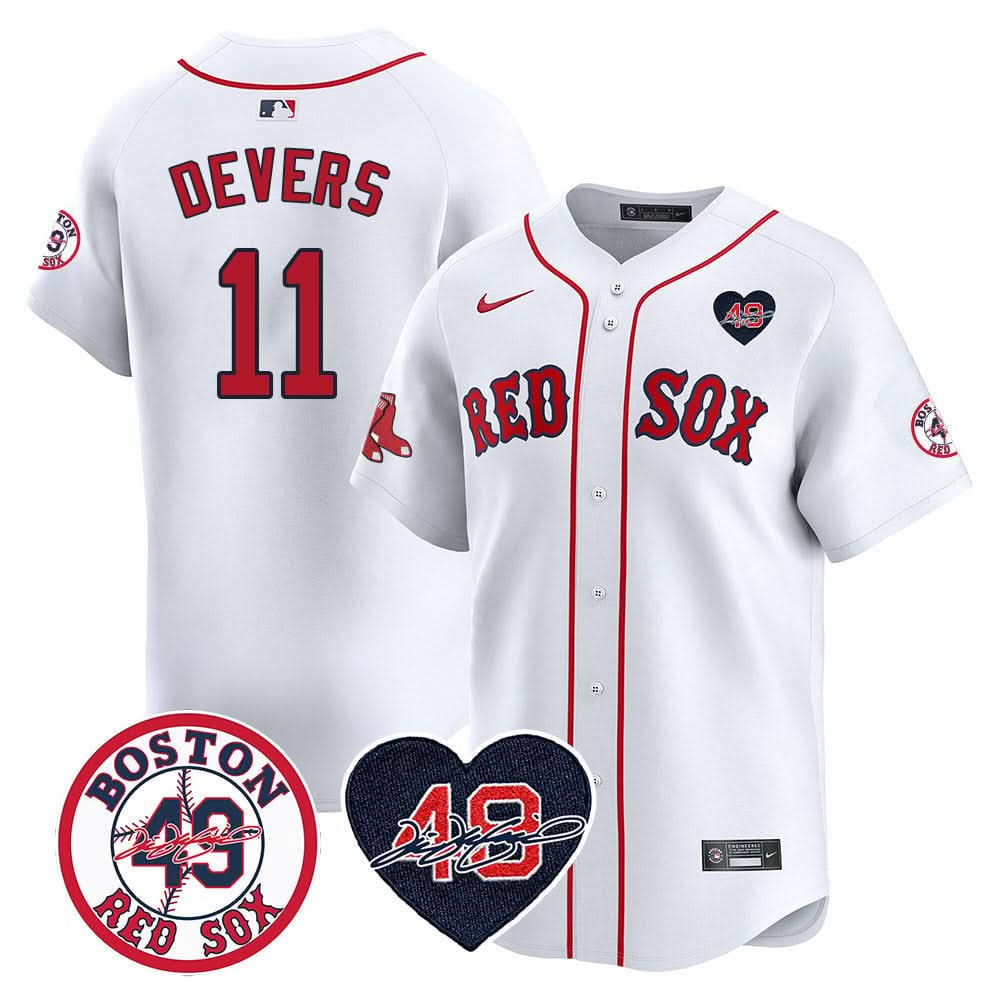 Red Sox Tim Wakefield Memorial Patch Vaper Premier Limited Jersey - All Stitched- All Stitched
