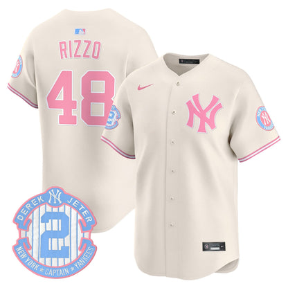 New York Yankees Bubblegum Pink Vapor Premier Limited Jersey - All Stitched