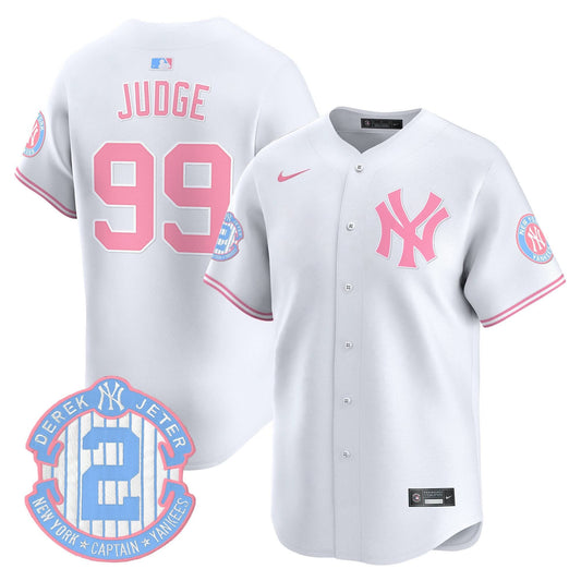New York Yankees Bubblegum Pink Vapor Premier Limited Jersey - All Stitched