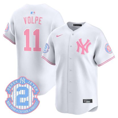 New York Yankees Bubblegum Pink Vapor Premier Limited Jersey - All Stitched