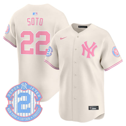 New York Yankees Bubblegum Pink Vapor Premier Limited Jersey - All Stitched