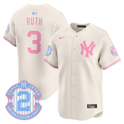 New York Yankees Bubblegum Pink Vapor Premier Limited Jersey - All Stitched