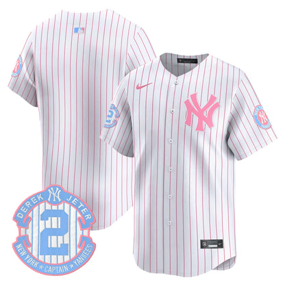 New York Yankees Bubblegum Pink Vapor Premier Limited Jersey - All Stitched