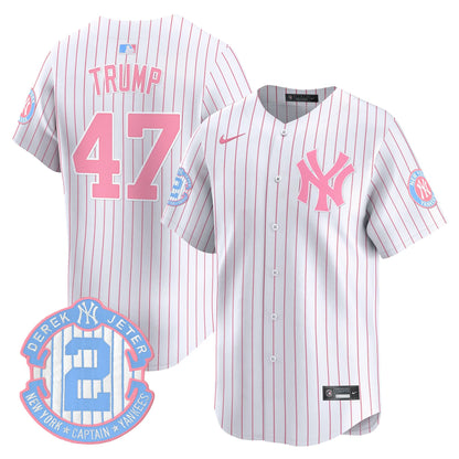 New York Yankees Bubblegum Pink Vapor Premier Limited Jersey - All Stitched