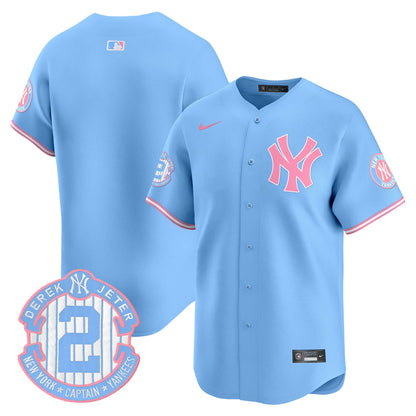 New York Yankees Bubblegum Pink Vapor Premier Limited Jersey - All Stitched