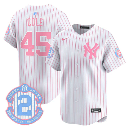 New York Yankees Bubblegum Pink Vapor Premier Limited Jersey - All Stitched