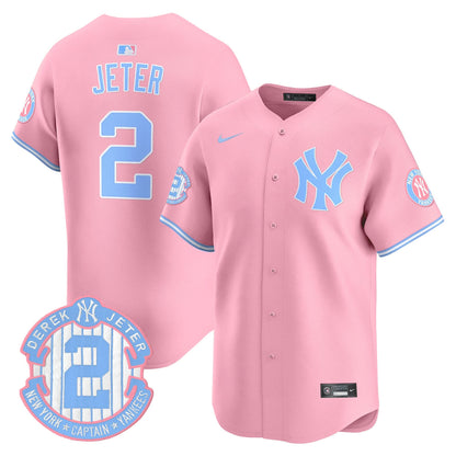 New York Yankees Bubblegum Pink Vapor Premier Limited Jersey - All Stitched