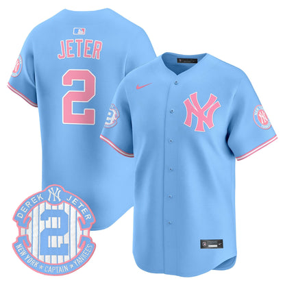 New York Yankees Bubblegum Pink Vapor Premier Limited Jersey - All Stitched