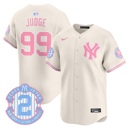 New York Yankees Bubblegum Pink Vapor Premier Limited Jersey - All Stitched