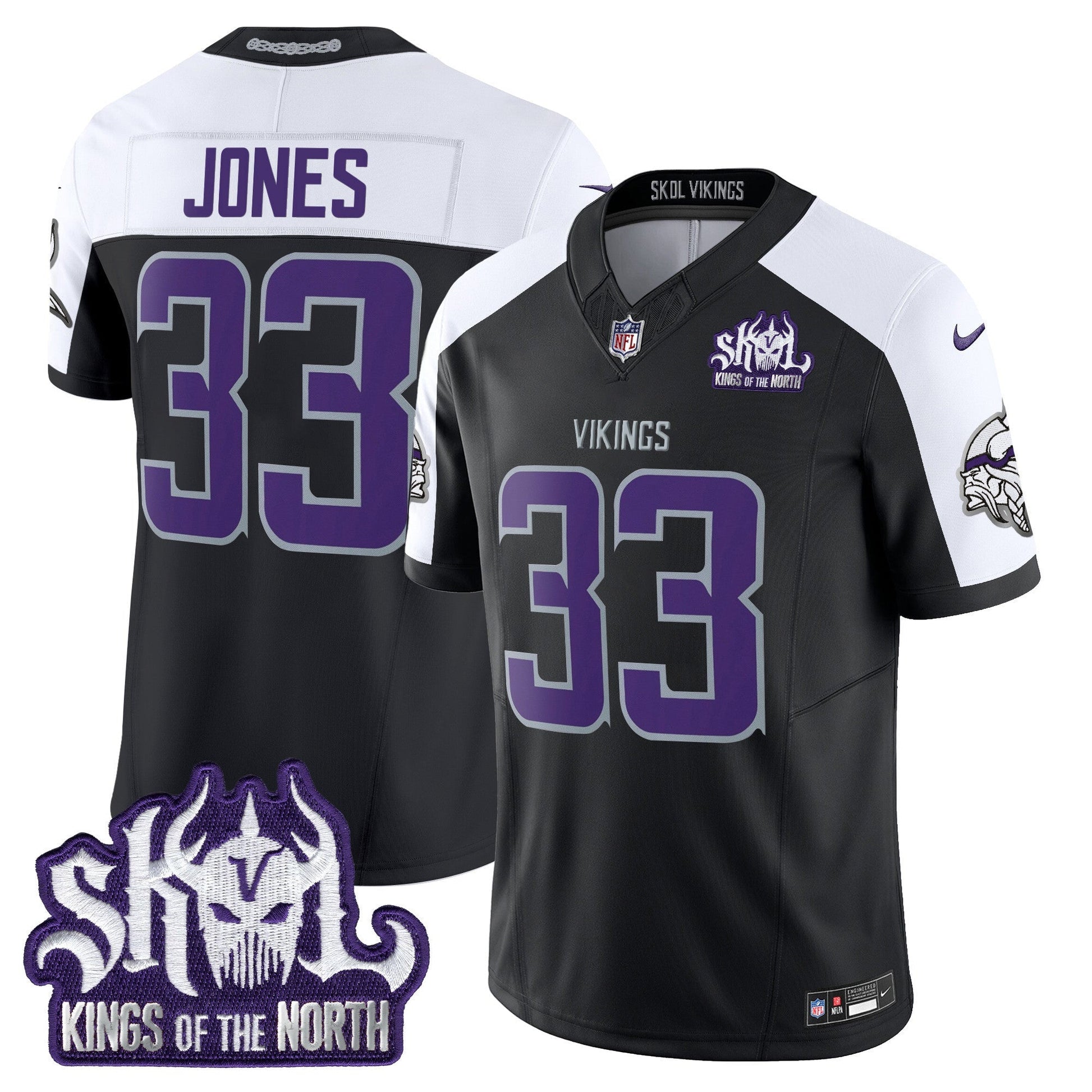 Minnesota Vikings 2025 Winter Warrior Skol Patch Vapor Limited Jersey - All Stitched