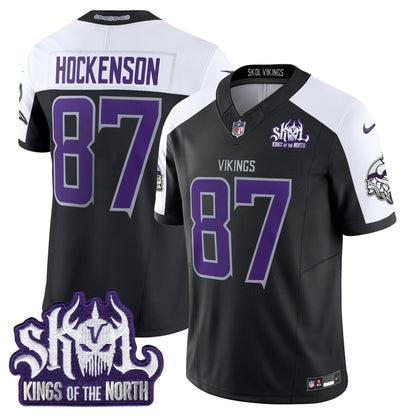 Minnesota Vikings 2025 Winter Warrior Skol Patch Vapor Limited Jersey - All Stitched