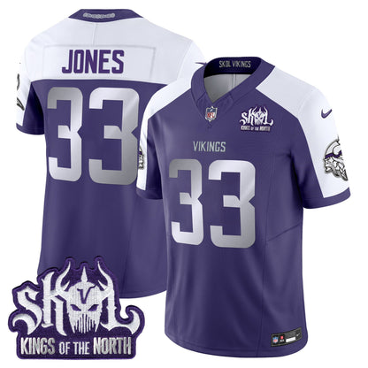 Minnesota Vikings 2025 Winter Warrior Skol Patch Vapor Limited Jersey - All Stitched