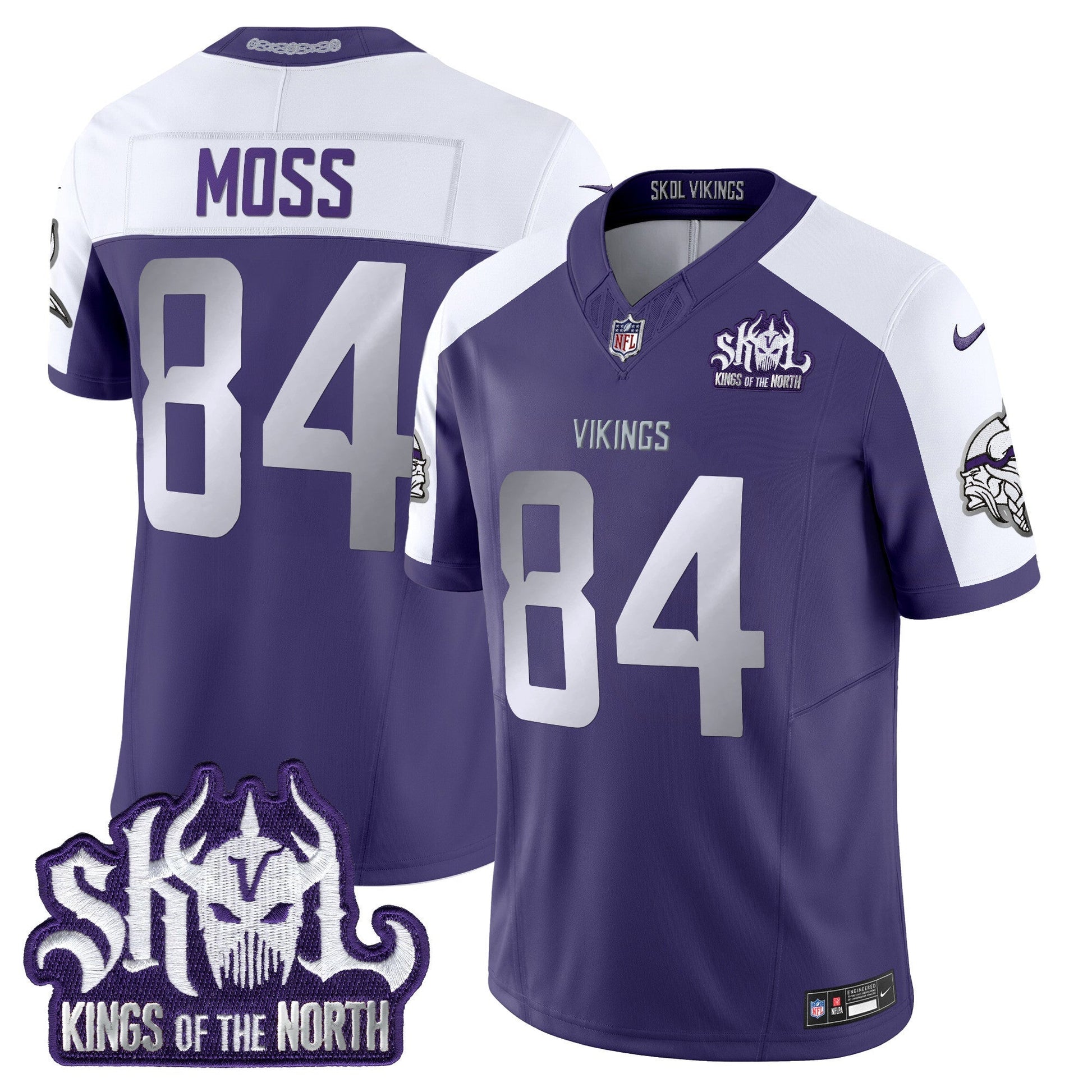 Minnesota Vikings 2025 Winter Warrior Skol Patch Vapor Limited Jersey - All Stitched