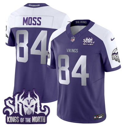 Minnesota Vikings 2025 Winter Warrior Skol Patch Vapor Limited Jersey - All Stitched