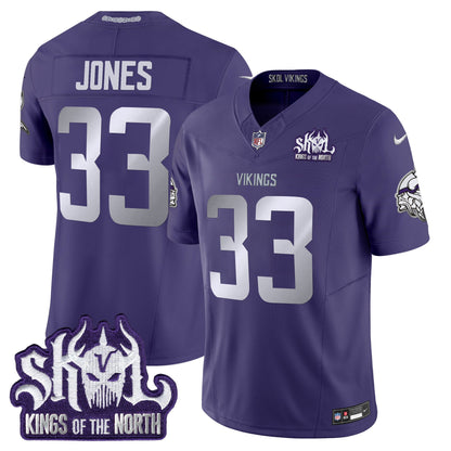 Minnesota Vikings 2025 Winter Warrior Skol Patch Vapor Limited Jersey - All Stitched