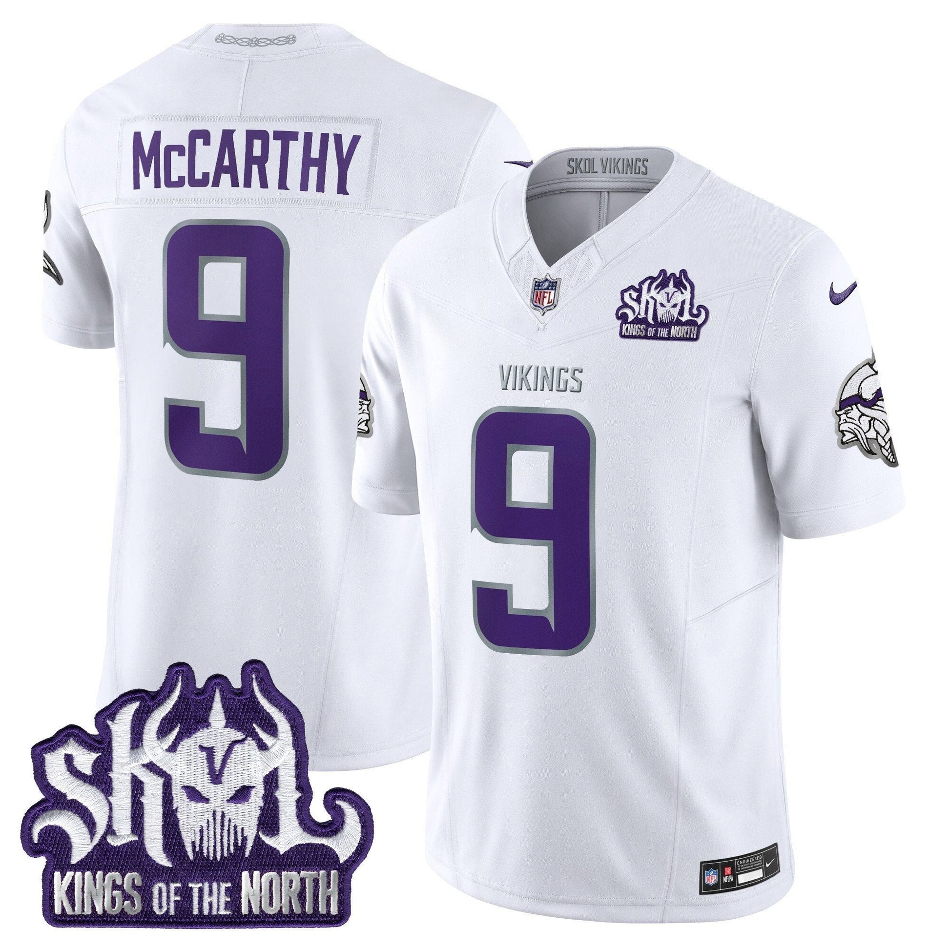 Minnesota Vikings 2025 Winter Warrior Skol Patch Vapor Limited Jersey - All Stitched