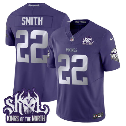 Minnesota Vikings 2025 Winter Warrior Skol Patch Vapor Limited Jersey - All Stitched