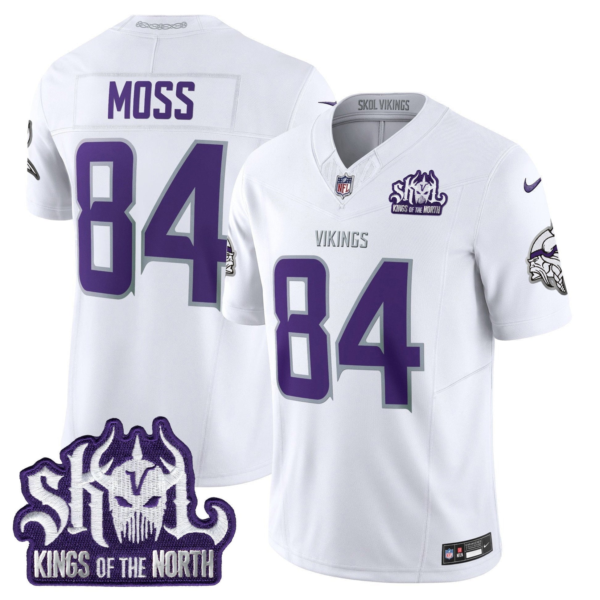 Minnesota Vikings 2025 Winter Warrior Skol Patch Vapor Limited Jersey - All Stitched