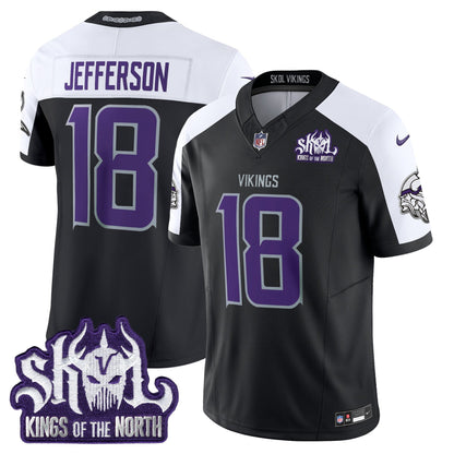 Minnesota Vikings 2025 Winter Warrior Skol Patch Vapor Limited Jersey - All Stitched