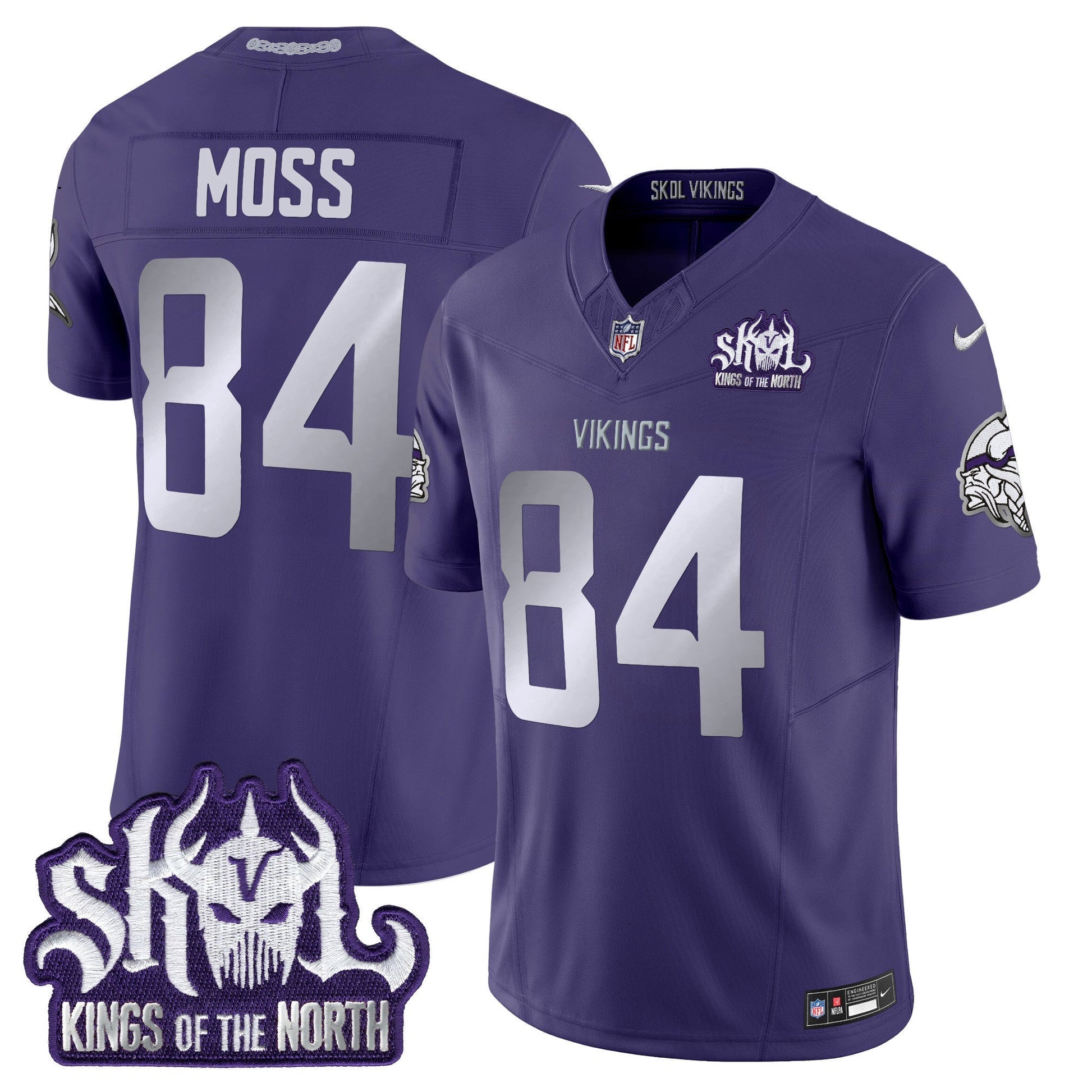 Minnesota Vikings 2025 Winter Warrior Skol Patch Vapor Limited Jersey - All Stitched