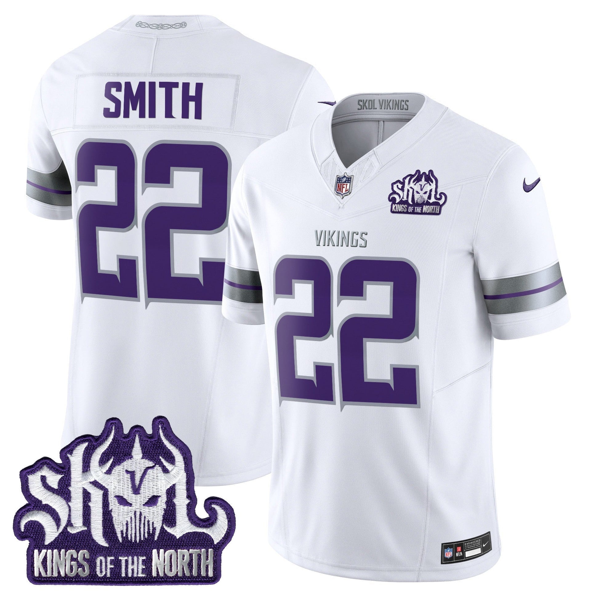 Minnesota Vikings 2025 Winter Warrior Skol Patch Vapor Limited Jersey - All Stitched