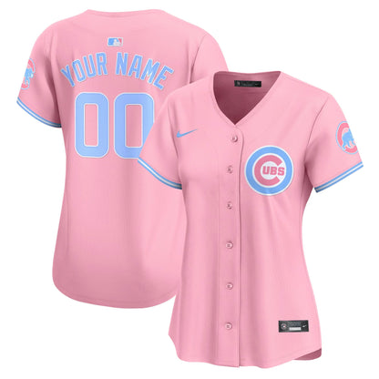 Chicago Cubs Bubblegum Pink Vapor Premier Limited Custom Jersey - All Stitched