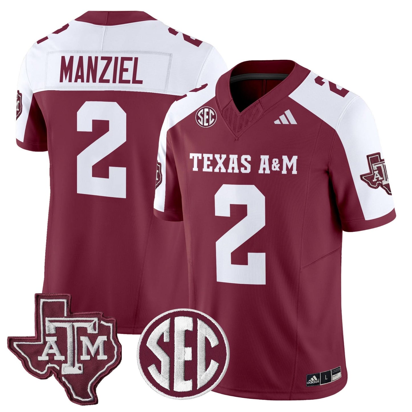 Texas A&M Aggies 2025 Vapor Limited Jersey - All Stitched