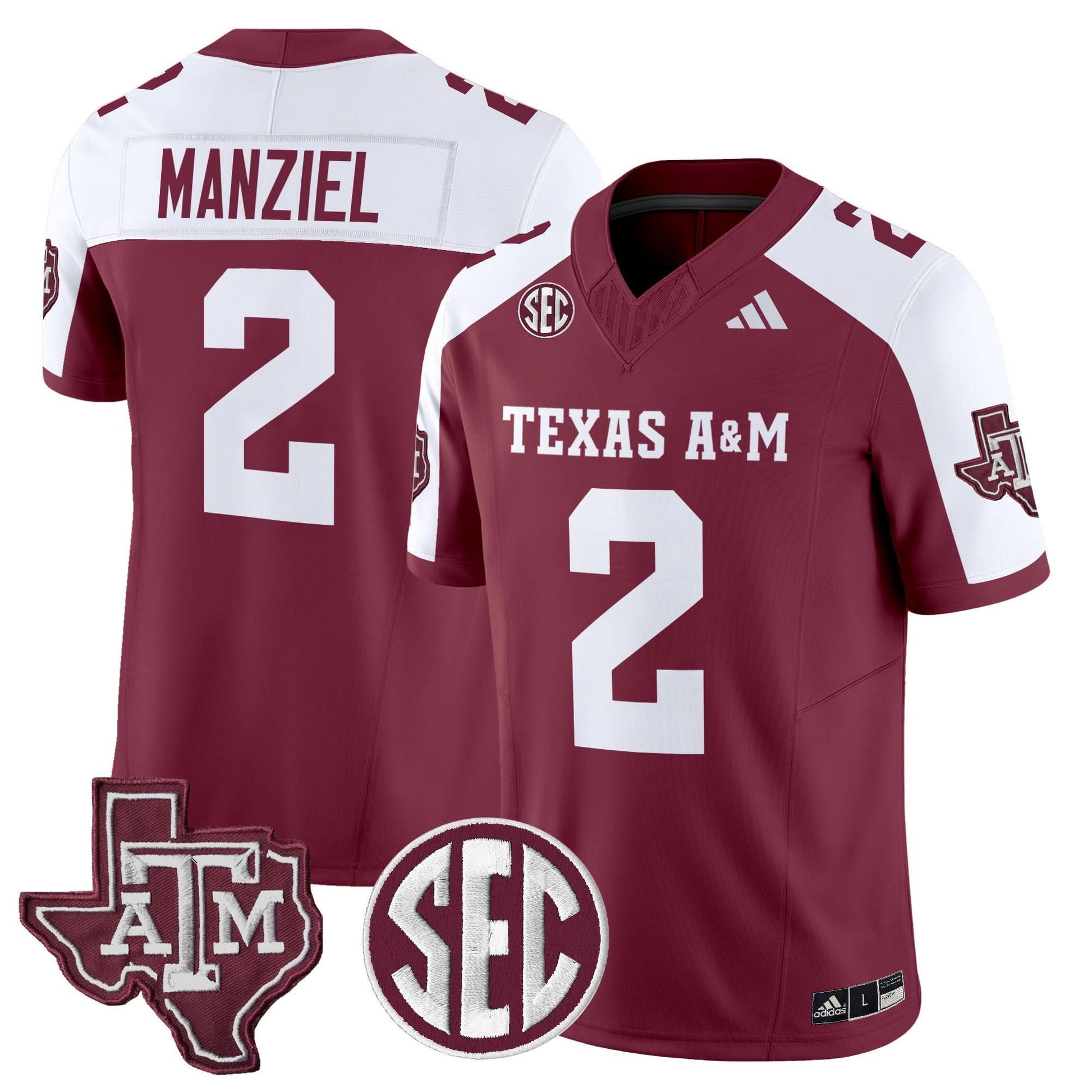 Texas A&M Aggies 2025 Vapor Limited Jersey - All Stitched