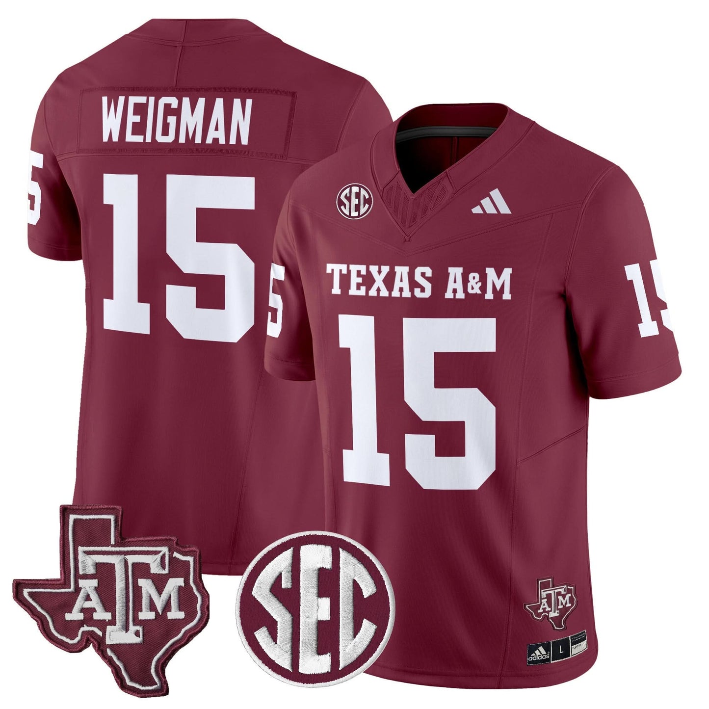 Texas A&M Aggies 2025 Vapor Limited Jersey - All Stitched