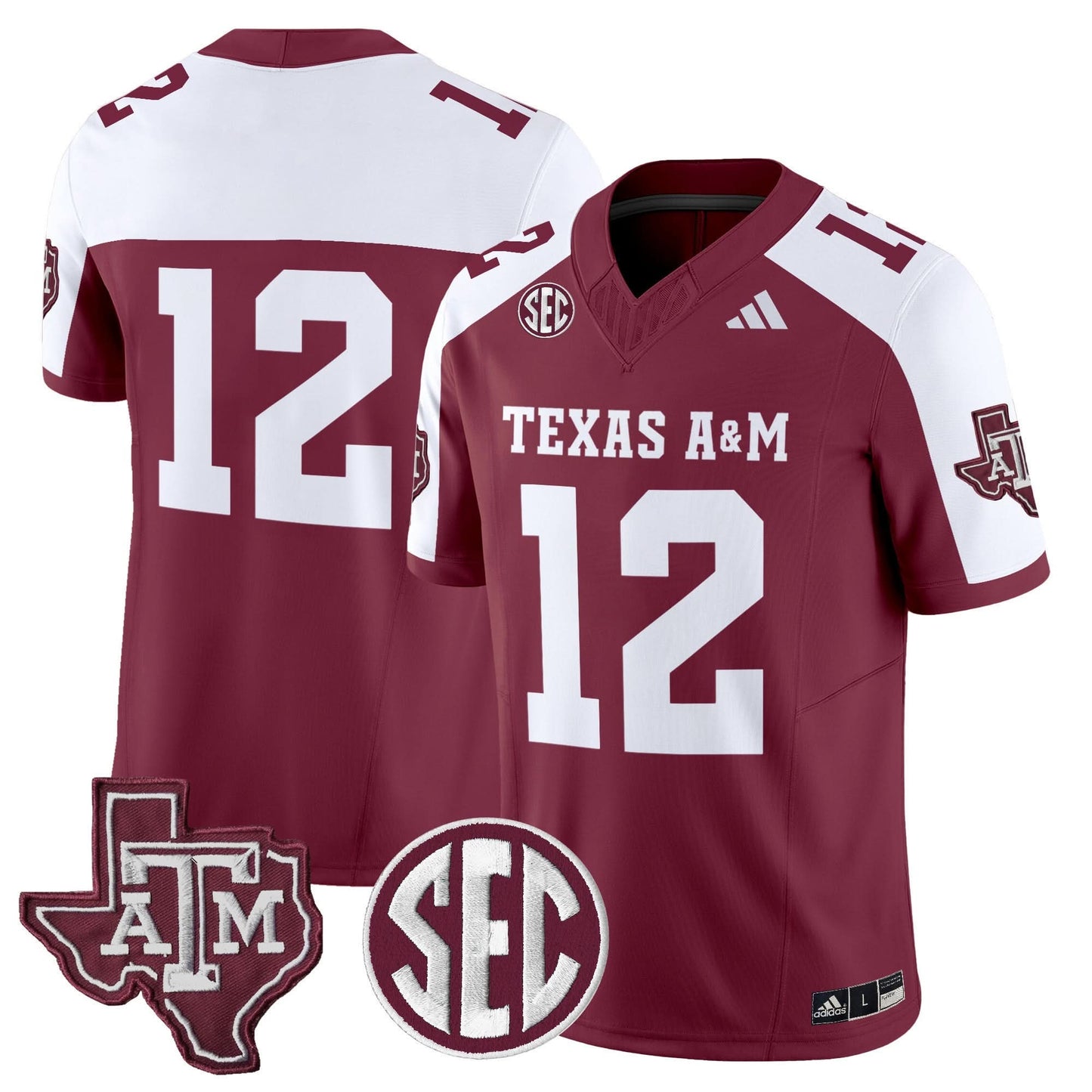Texas A&M Aggies 2025 Vapor Limited Jersey - All Stitched