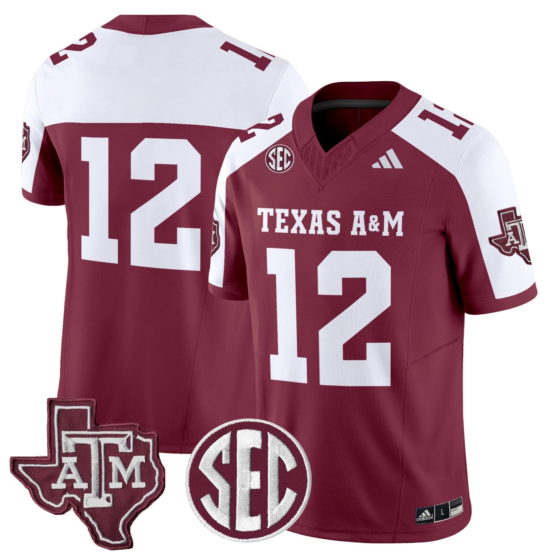 Texas A&M Aggies 2025 Vapor Limited Jersey - All Stitched