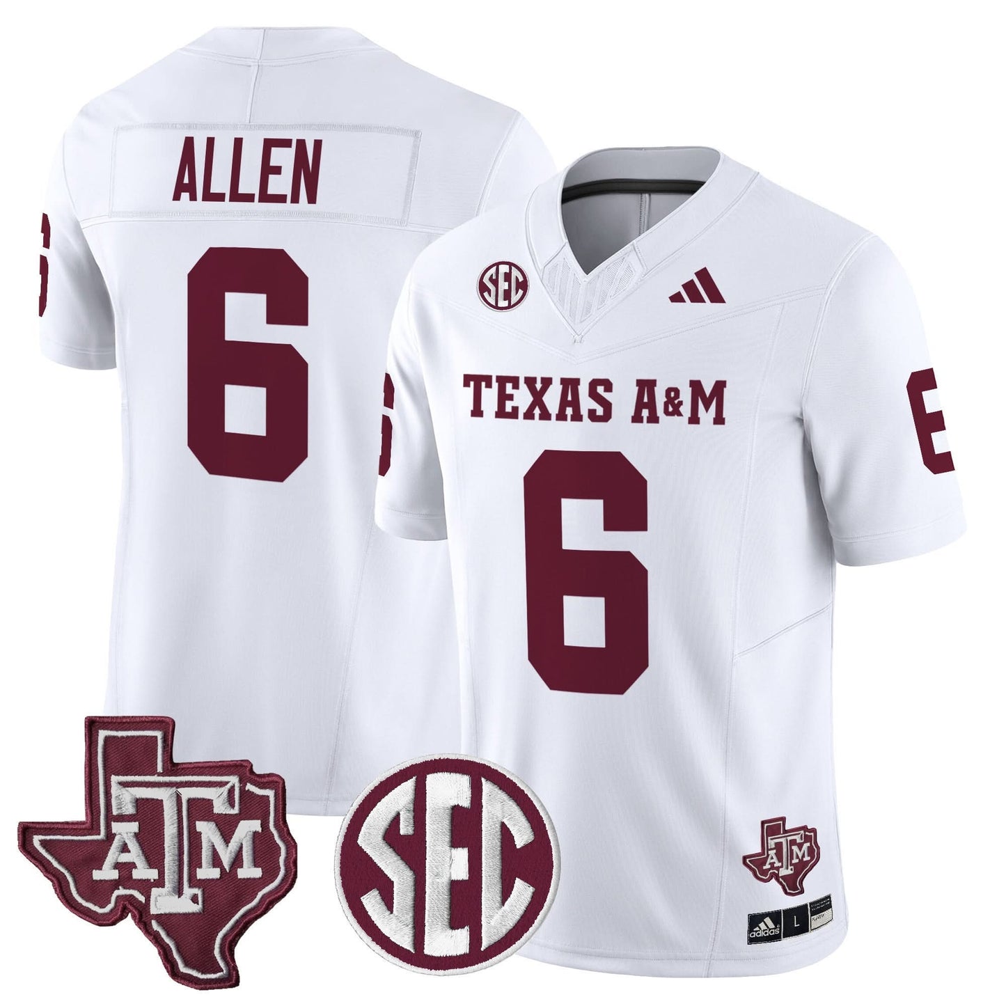 Texas A&M Aggies 2025 Vapor Limited Jersey - All Stitched