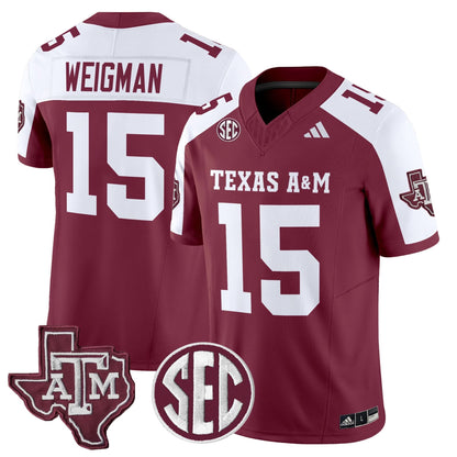 Texas A&M Aggies 2025 Vapor Limited Jersey - All Stitched