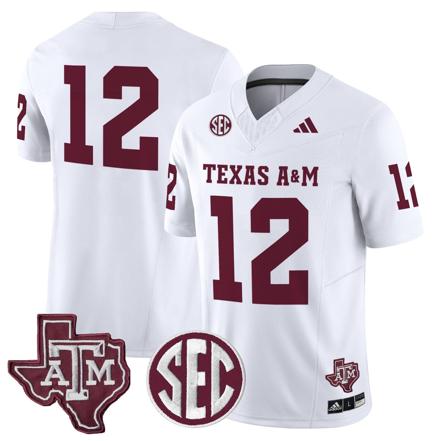 Texas A&M Aggies 2025 Vapor Limited Jersey - All Stitched
