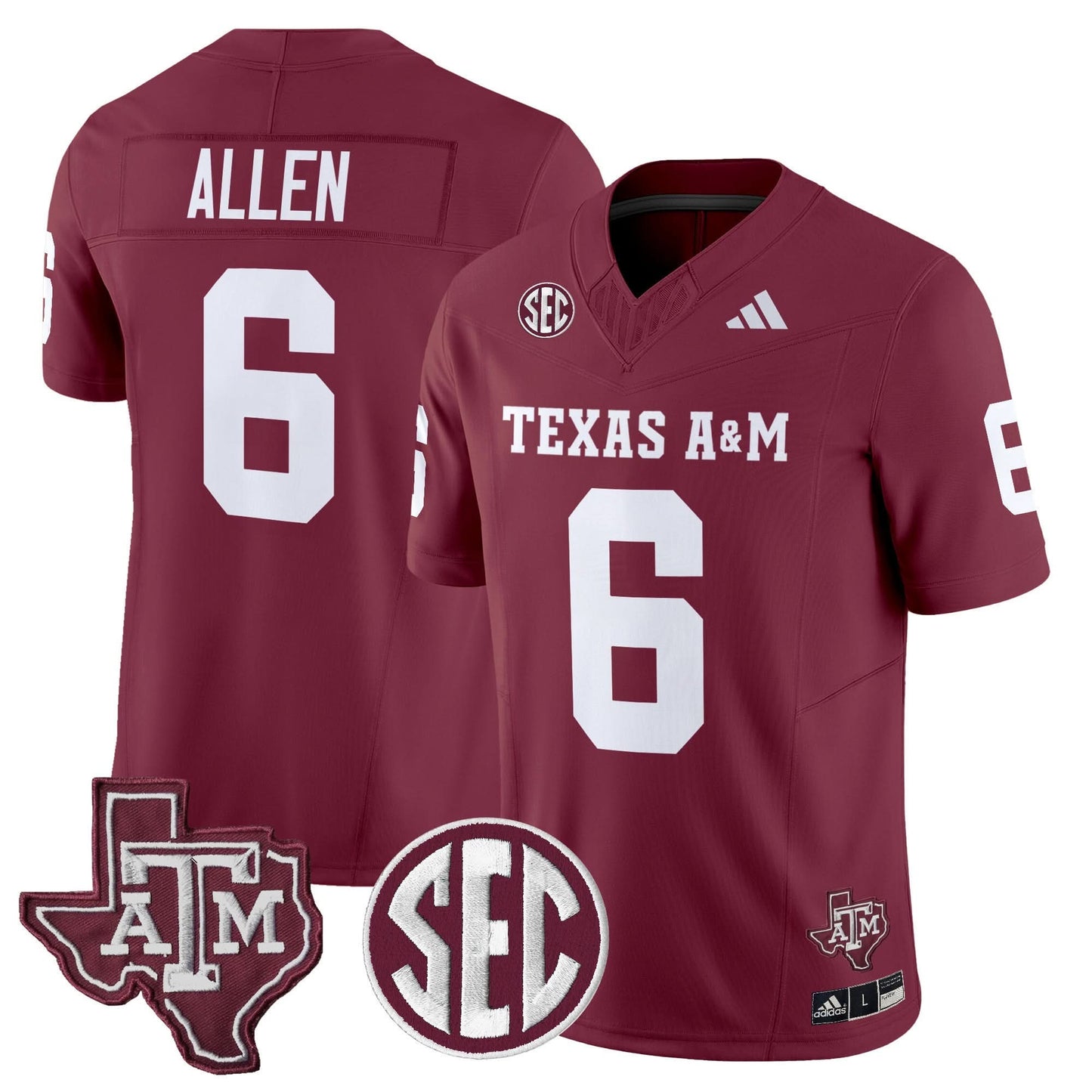 Texas A&M Aggies 2025 Vapor Limited Jersey - All Stitched