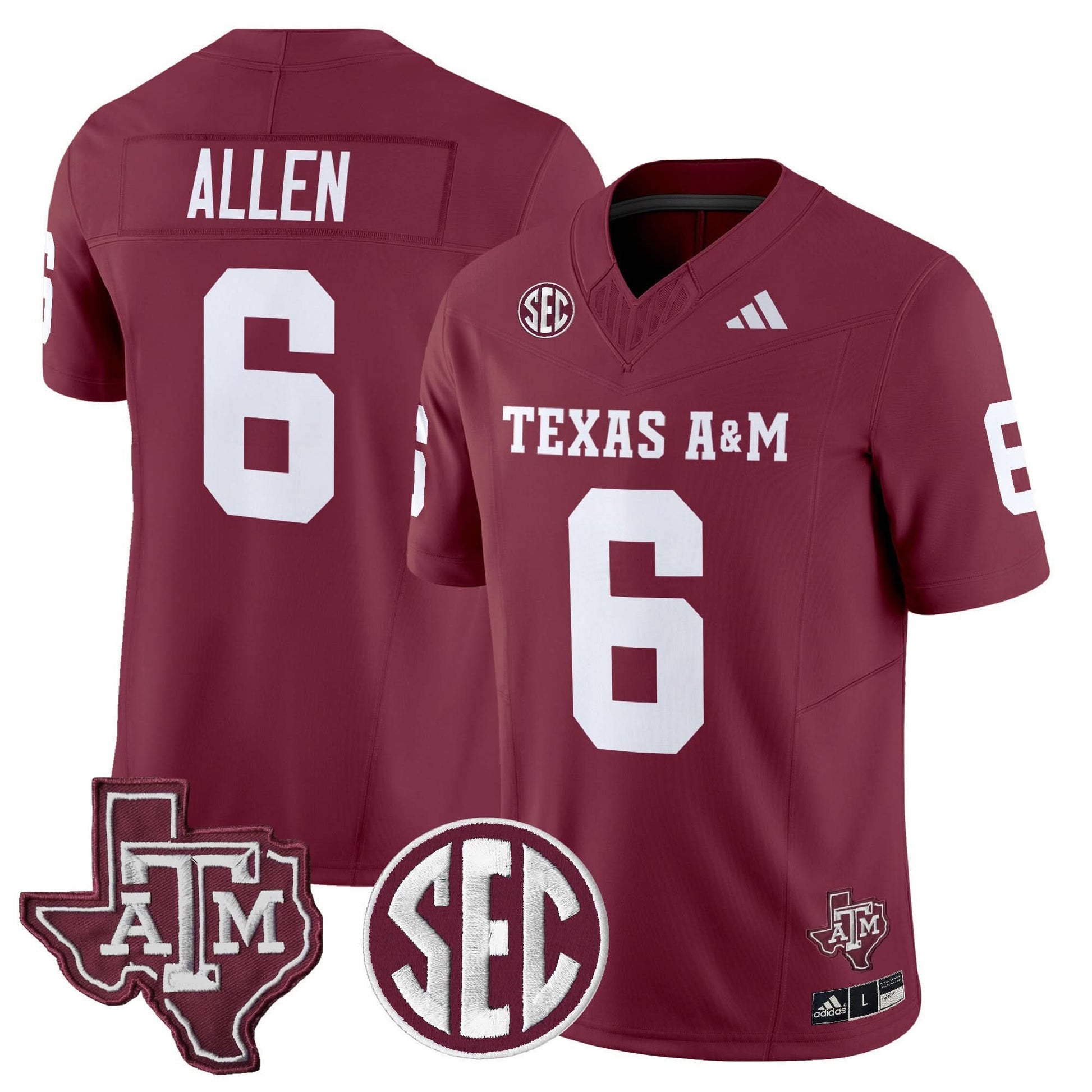 Texas A&M Aggies 2025 Vapor Limited Jersey - All Stitched