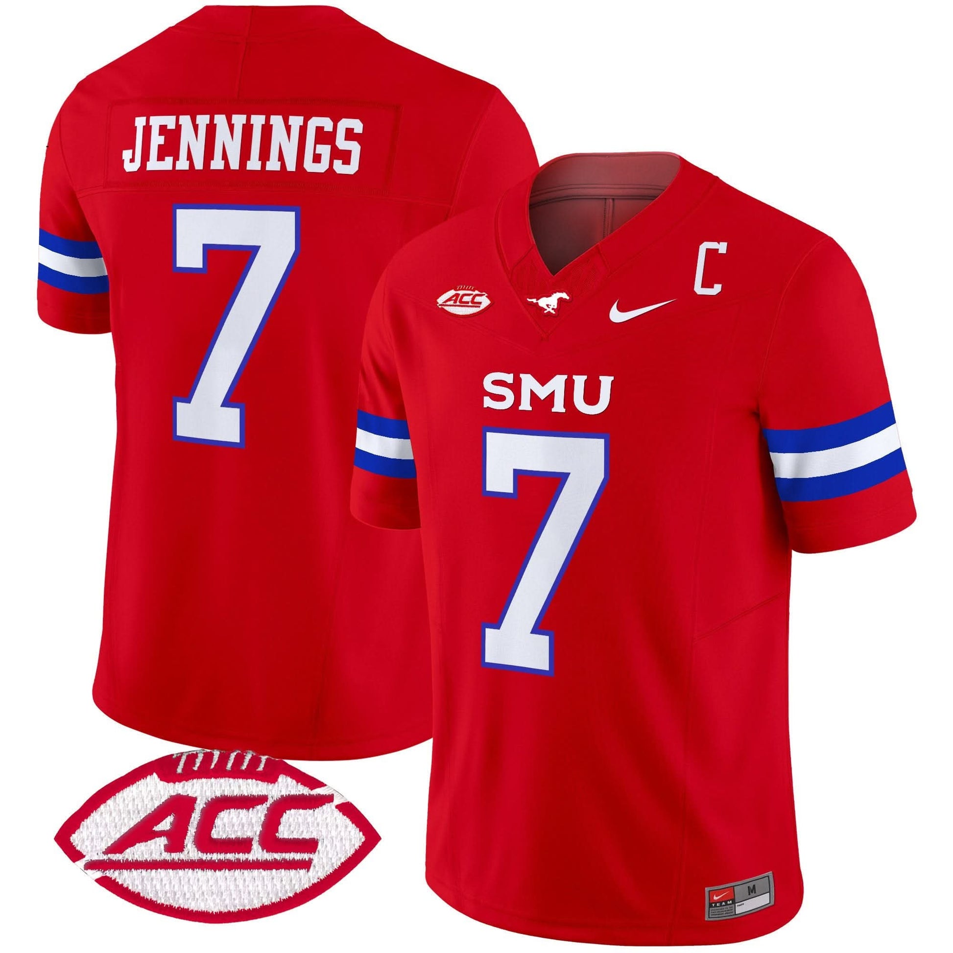 SMU Mustangs 2025 Vapor Limited Jersey - All Stitched
