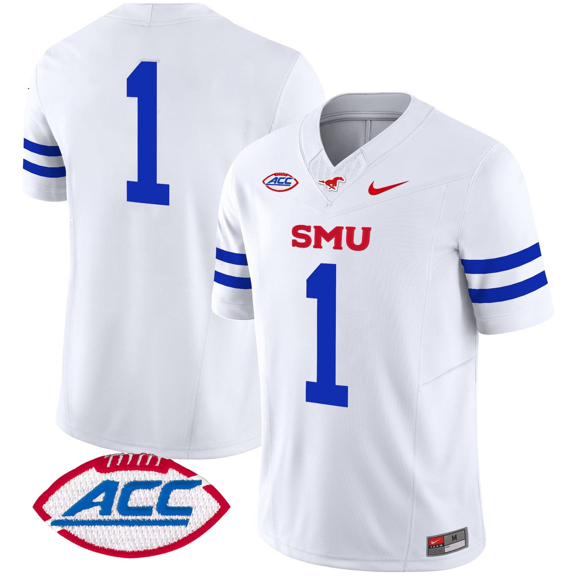 SMU Mustangs 2025 Vapor Limited Jersey - All Stitched