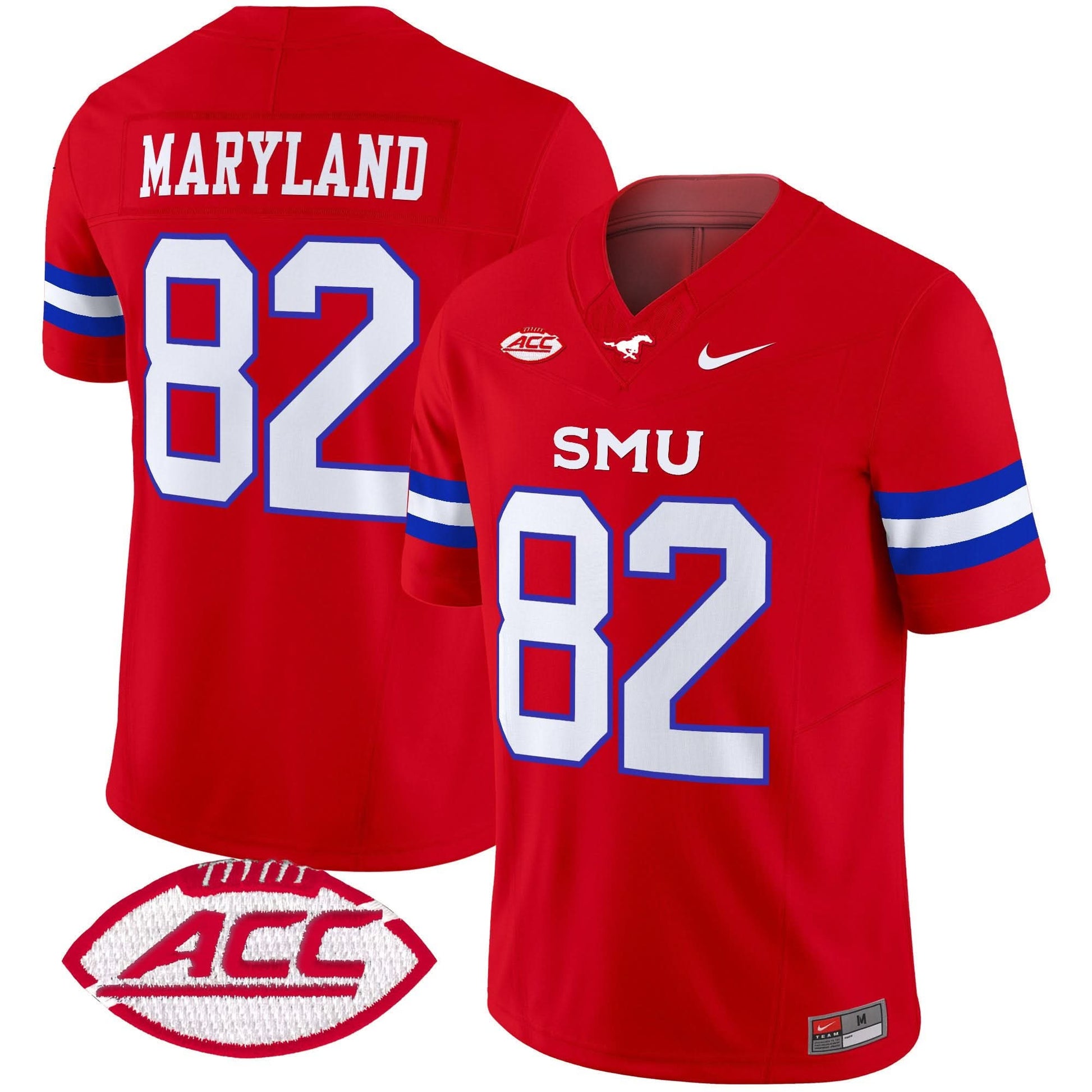 SMU Mustangs 2025 Vapor Limited Jersey - All Stitched