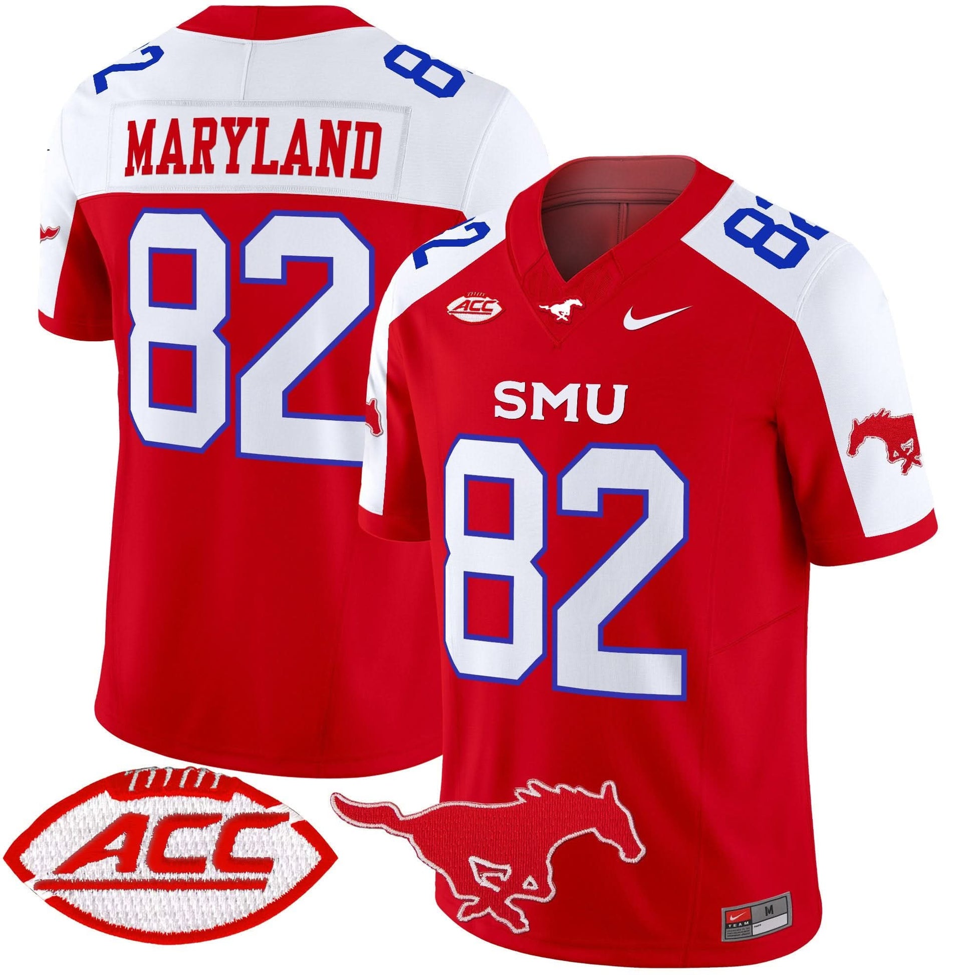 SMU Mustangs 2025 Vapor Limited Jersey - All Stitched