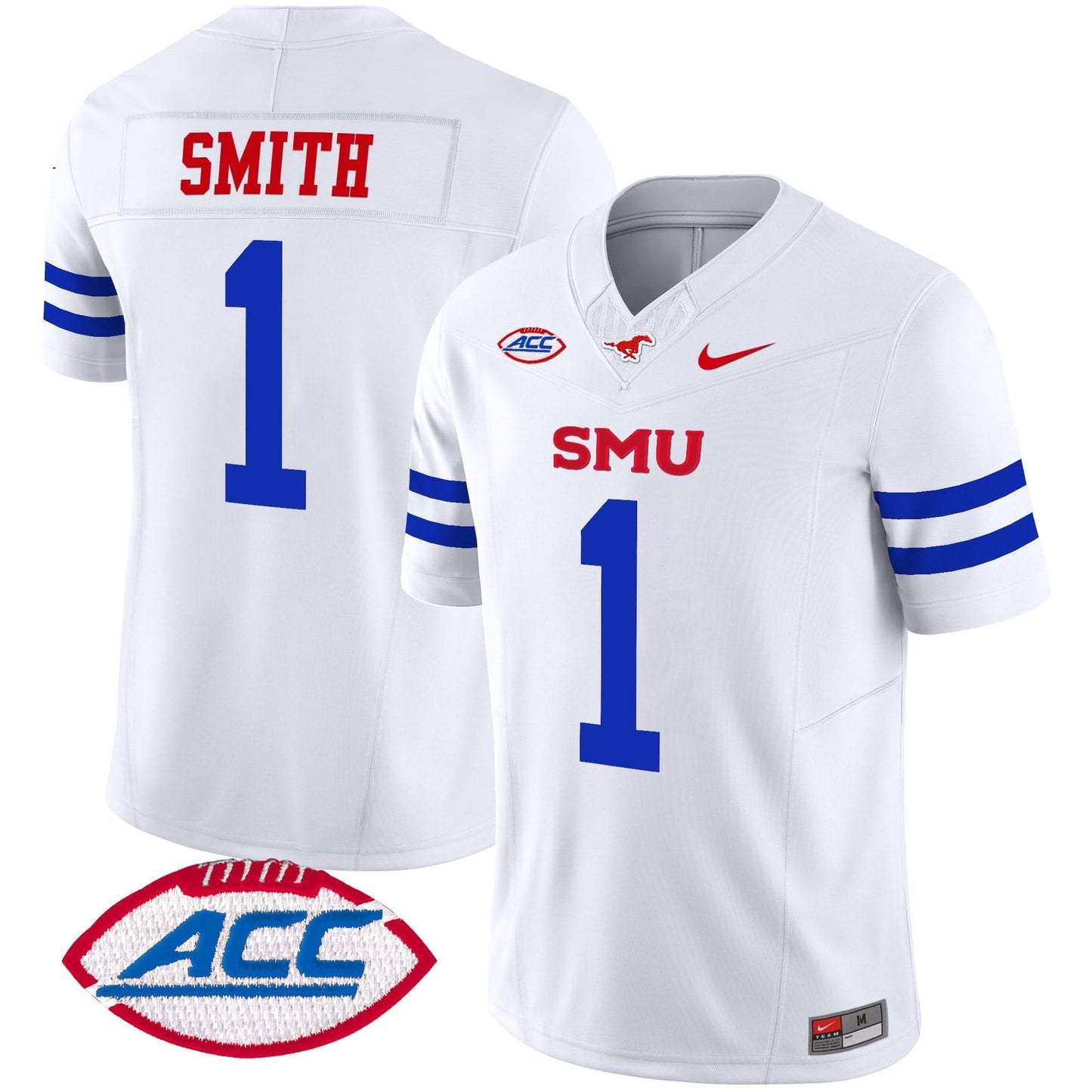 SMU Mustangs 2025 Vapor Limited Jersey - All Stitched